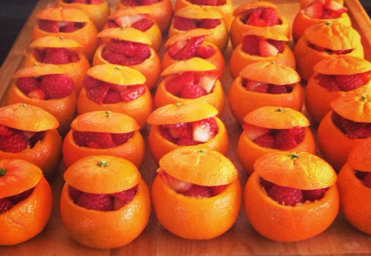 Fruit Jack O'Lanterns